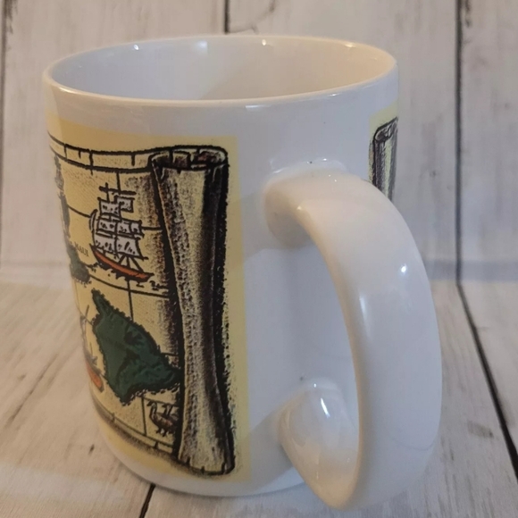 Map Of The Hawaiian Islands: Mug. 1996. Island Heritage. Maui Kauai Oahu Molokai - Picture 16 of 16